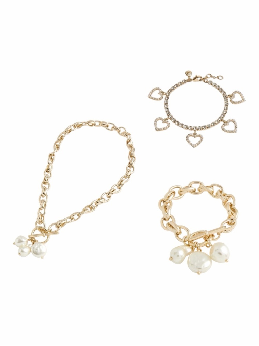 Lot of (3) J. Crew Bracelets and Necklace.